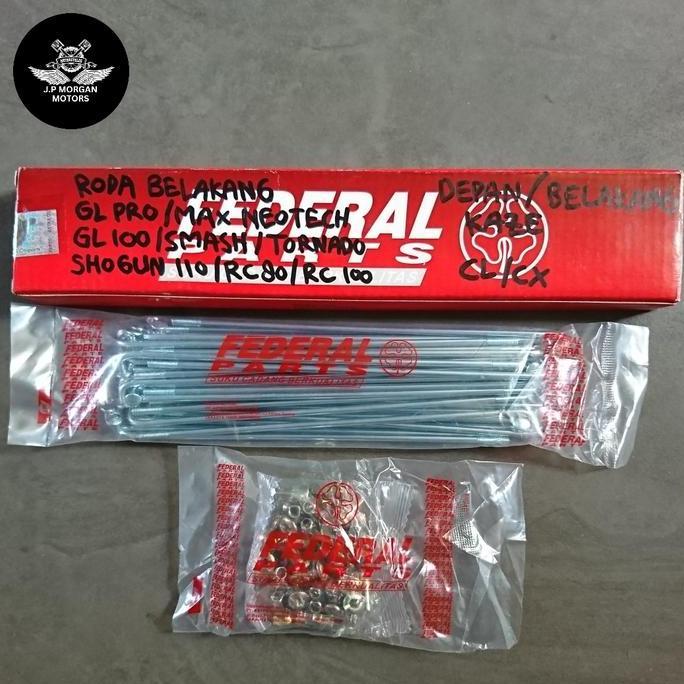 Ruji Jari Jari Velg Roda Belakang GL PRO/MAX Neotech, GL 100 FEDERAL