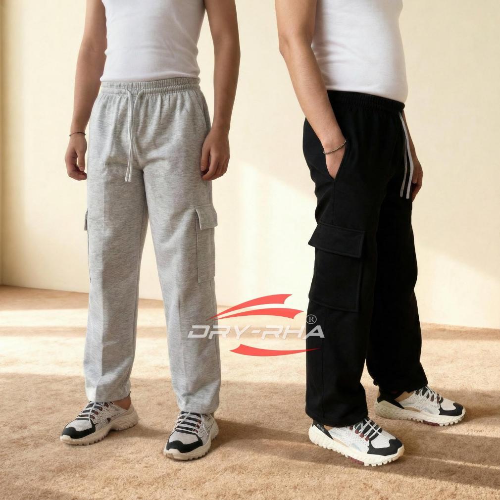 ORIGINAL DRYRHA - CELANA CARGO PANJANG PRIA KOREA STYLE BASIC SPORT CELANA TRAINING KARGO PANJANG PR