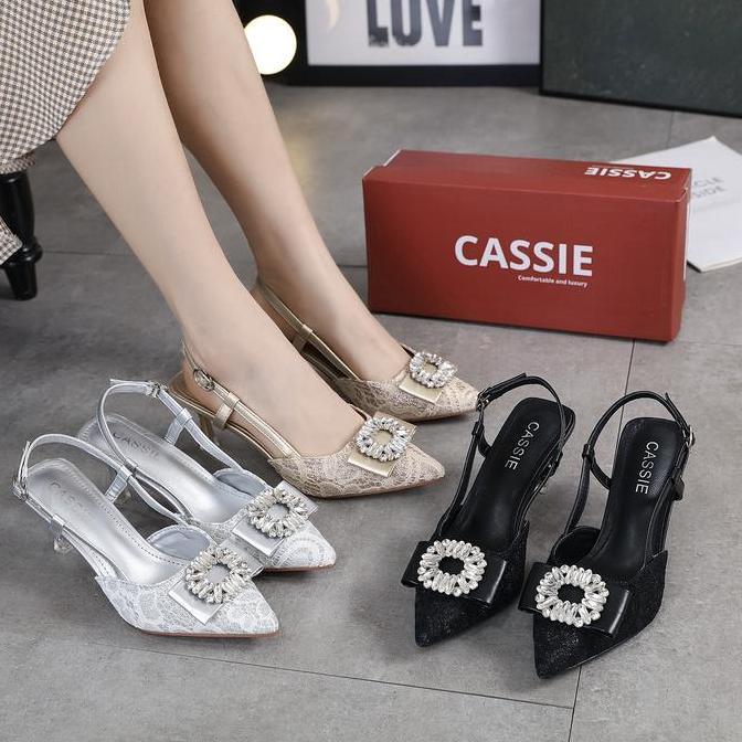 CASSIE SEPATU High HEELS 7CM heels PESTA WANITA ( 014 ) Sepatu heels Pesta wanita Sandal Pesta Wanit
