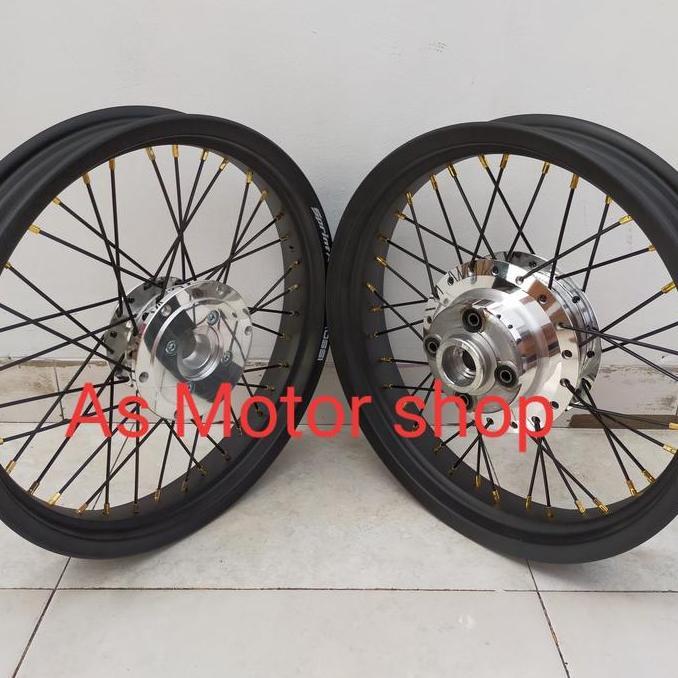 sepaket velg tromol jari2 250 - 350 ring 17 megapro primus new megapro