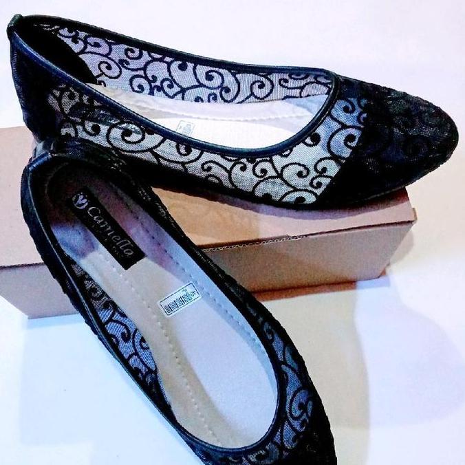 Tahan Lama Sepatu Wanita Balett,Sepatu Cewek Bruket Kekinian Nyaman Dipakai Elgan Flat Kerja Karet S