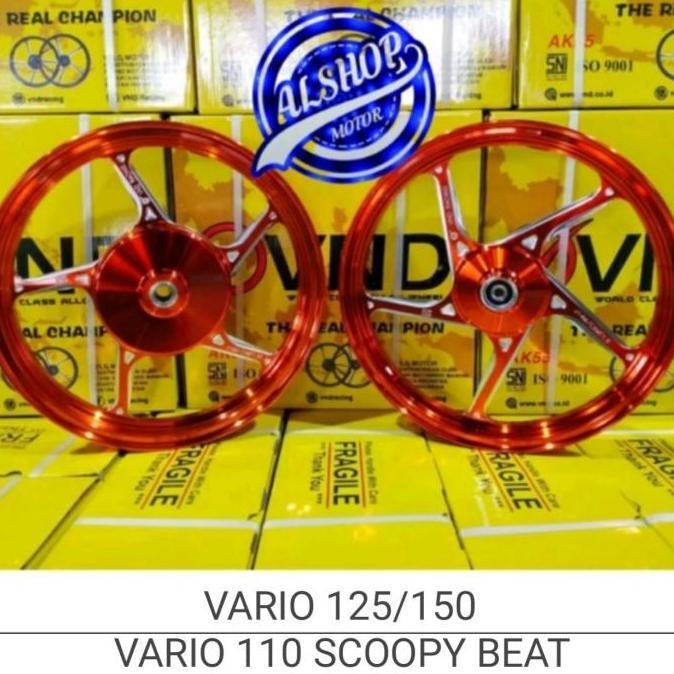 VELG RACING VND AK55 HONDA VARIO 110 HONDA BEAT NEW OLD SCOOPY FI Gold Motor