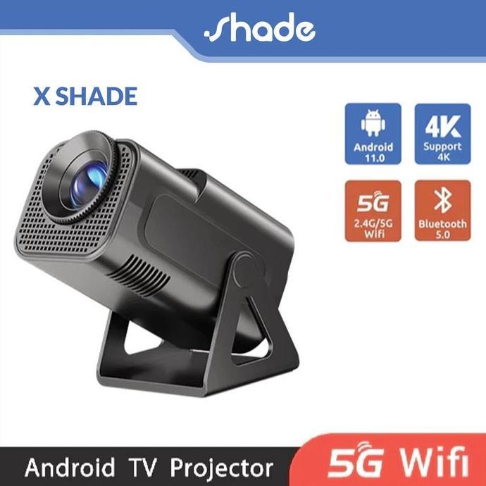 SHADE X Shade New Portable Projector Native 720P 4K HD Projector Auto Keystone 10000 Lumens Support 