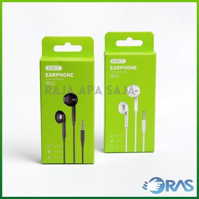 Diterium- Headset Robot Re10 Full Bass Stereo - Handsfree Earphone Hetset Handset Henset Hedset Bas