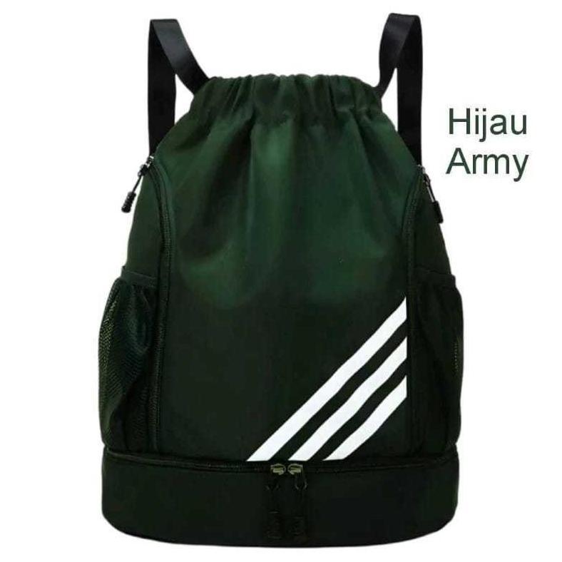 Hot Sale Tas Serut Multifungsi Tas Gendong Sekolah Tas Futsal Tas Sepatu Tas Bola - Khalisatas