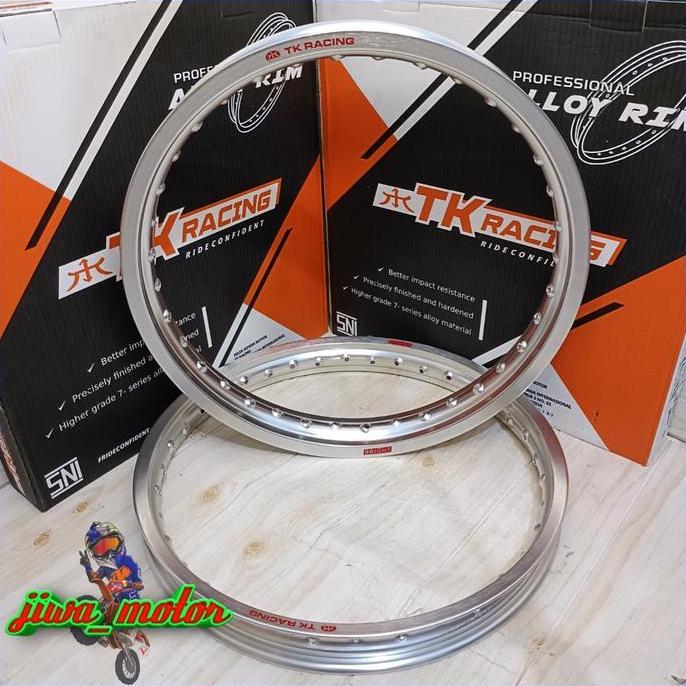 velg TK racing ring 18 160 185 dan 185 215 hole 36 warna silver