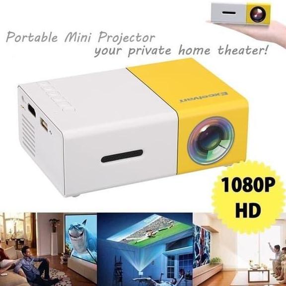 AVEN Proyektor Mini YG300 Pembesar Layar Portable Projector TV Bioskop PAS