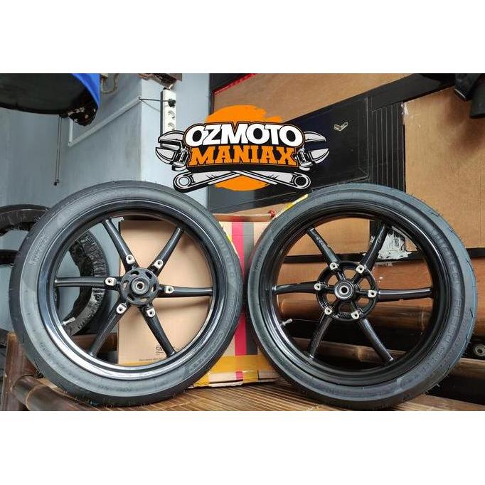 Wheel Set Velg Vrossi Sanca Ninja RR + Ban Pirelli Diablo Rosso Sport