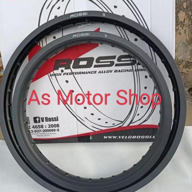 velg set rossi ring 21 - 18 depan 160 ring 21 belakang 185 ring 18
