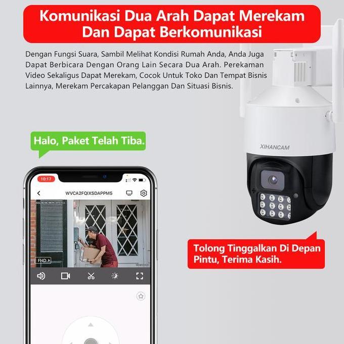 Scurycam- Xihancam 5Mp Cctv Outdoor Wifi Waterproof Smart Ip Kamera Zoom 360 Ptz Cctv Wifi Jarak Jau