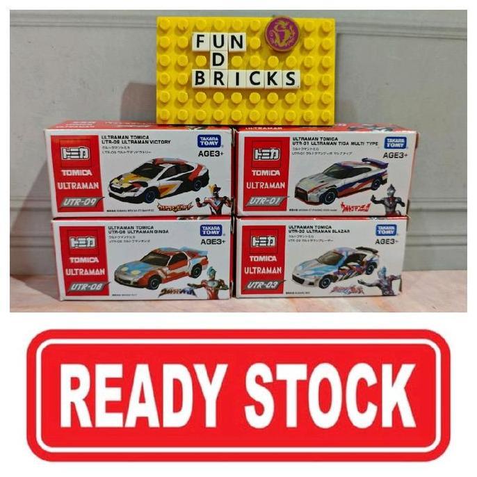 Tomica Ultraman Victory Ginga Tiga Multi Type Blazar UTR-01 03 08 09 Mainan Diecast