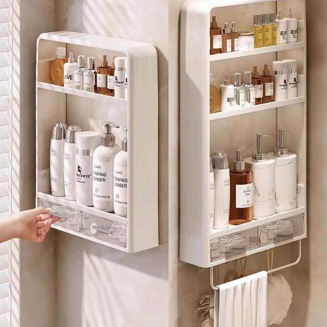 Rak Kosmetik Multifungsi Rak Gantung Dinding Dengan Peat Rak Multifungsi Untuk Dapur Kamar Mandi Rak