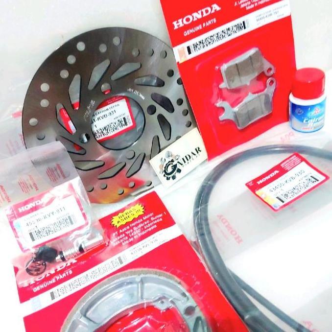 Piringan Cakram + Dispad Set + Seal Master + Kabel Rem + Minyak Rem Beat Old Fi Old Esp Spacy Scoopy