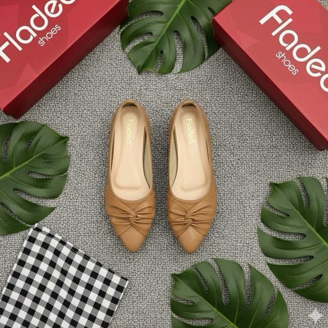 Termurah Sepatu Pantofel Wanita Heels 3 Cm Fladeo Pita Shoes L07