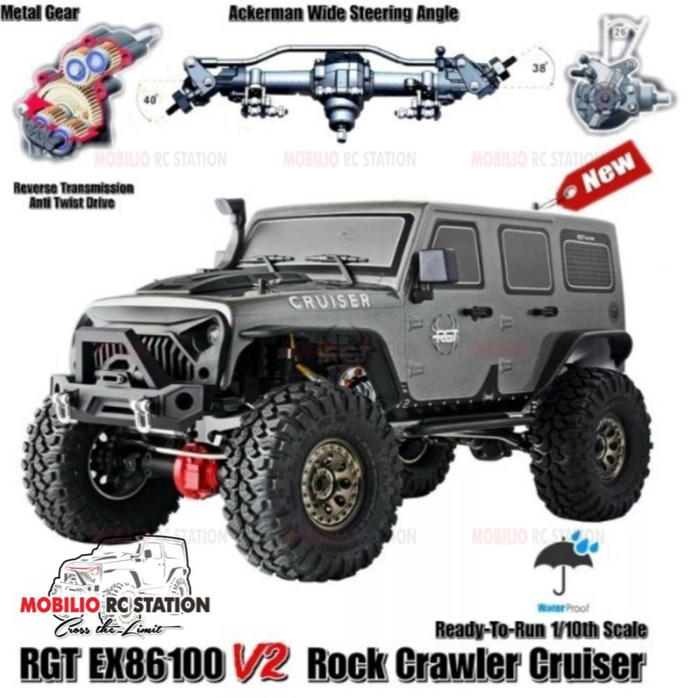 LARISS RGT EX 86100 V2 1:10 Scale Rock Crawler Cruiser 4WD Offroad RTR RC Car