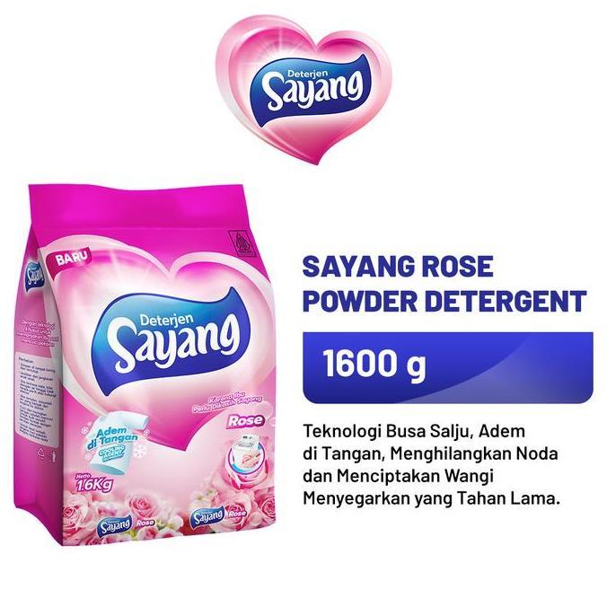 TERMURAH - Sayang Rose Powder Detergent 1600GR