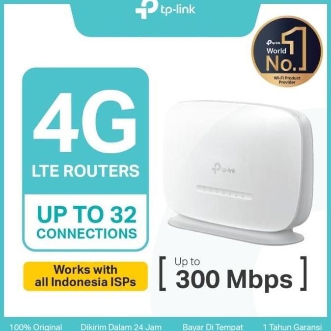 BEBAS ONGKIR - Wireless Router 4G TP-Link TL-MR105 300Mbps LTE Internal Antena