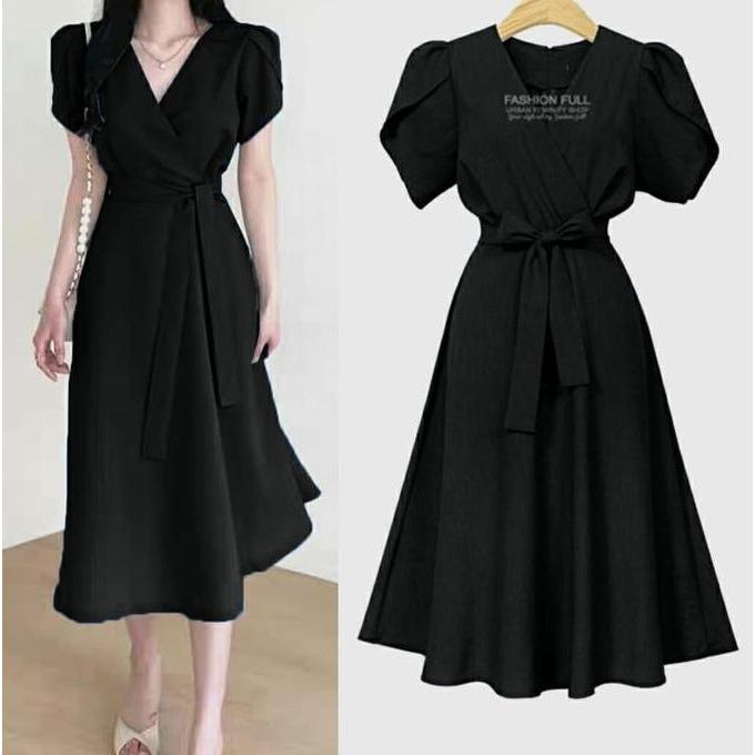 Febolah_Shop9 - Dress Davia / Gaun Wanita Terbaru Kekinian / Dress Wanita Dewasa / Dress Wanita Mode