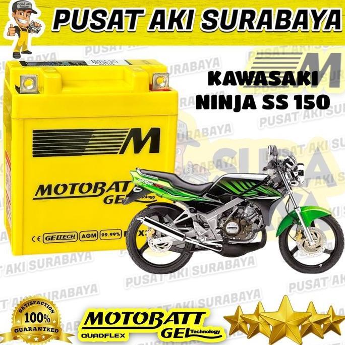 Promo ACCU GEL MOTOBATT MTX3L ORIGINAL AKI MOTOR KAWASAKI NINJA SS NINJA 150 Diskon