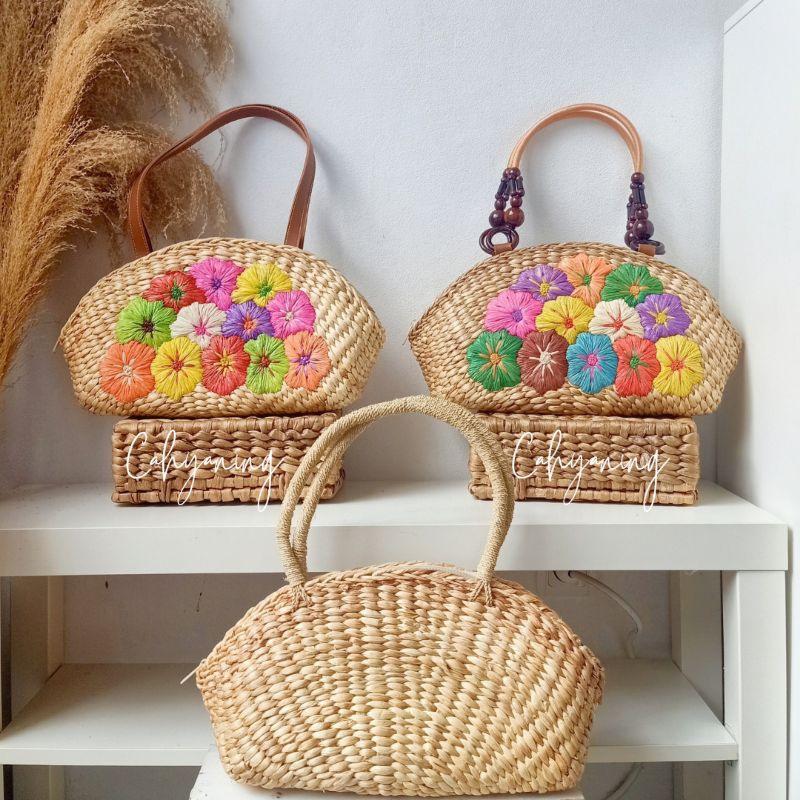 7. Ready Keisya Tas Enceng Gondok/ Tas Anyaman /Tas Jogja / Tas Piknik
