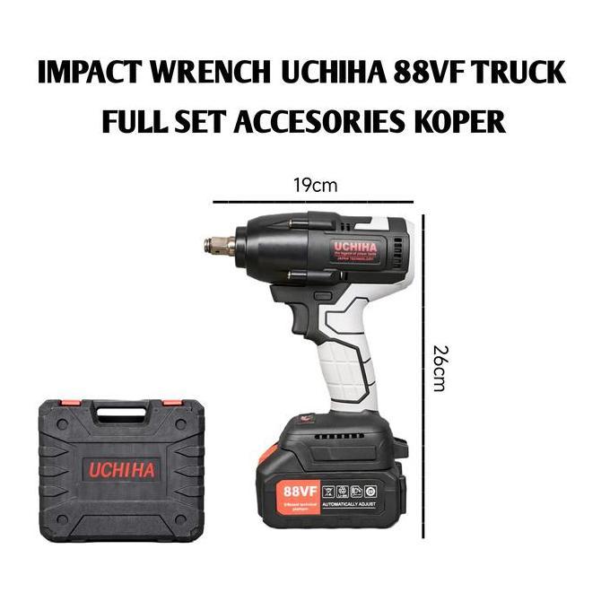 Impact wrench 88vf uchiha mesin pembuka baut ban roda truck mobil