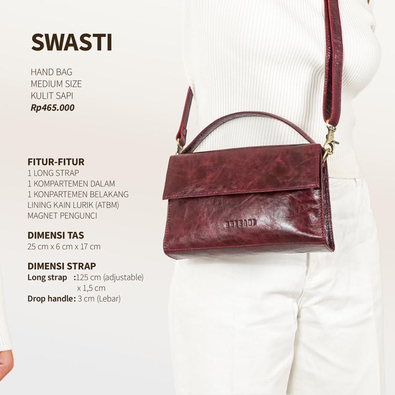 Tas Kulit Wanita Abekani Swasti Bag Top Handle Bag Tas Pesta Hangout Tas Mini Sling Bag