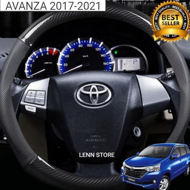 TERMURAH - Cover Sarung Stir Carbon Mobil Toyota AVANZA 2017 2018 2019 2020 2021