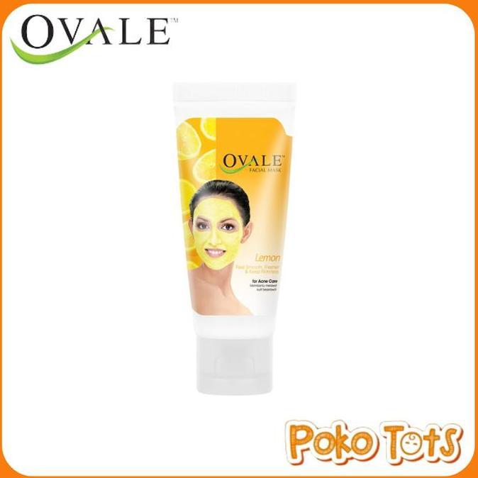 Bytxi- Ovale Facial Mask Bengkoang & Lemon Tube 75Gr Masker Pencerah Wajah