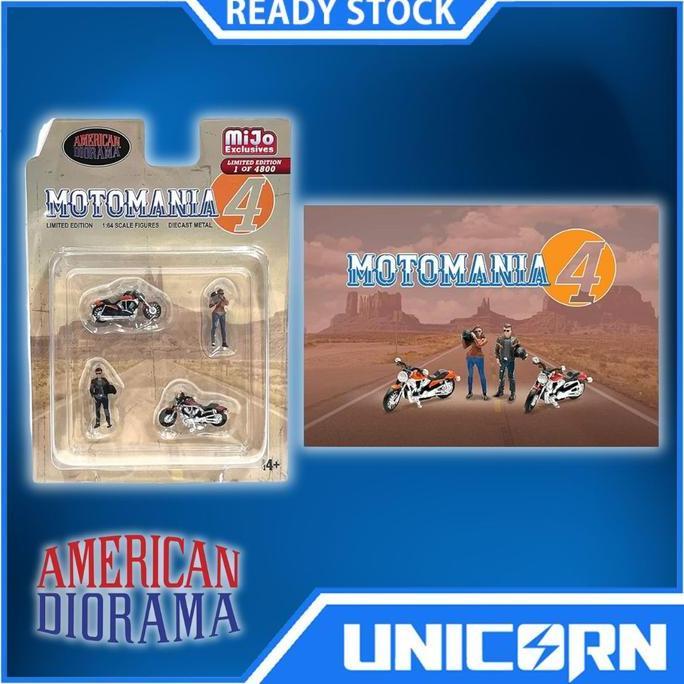 American Diorama Motomania 4 Mijo Exclusive 1/64 Diecast