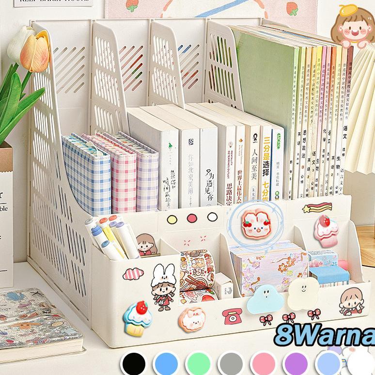 Rak Dokumen Kantor - Kotak Penyimpanan Plastik Untuk Meja, Organizer File