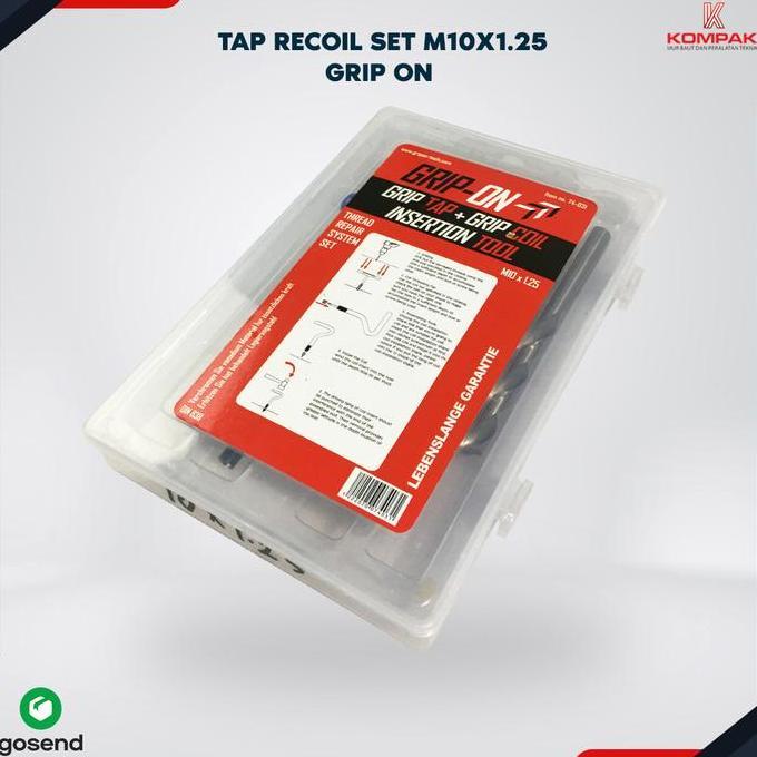 TAP RECOIL SET GRIP-ON M10x1.25 / GRIP ON M10 x 1.25