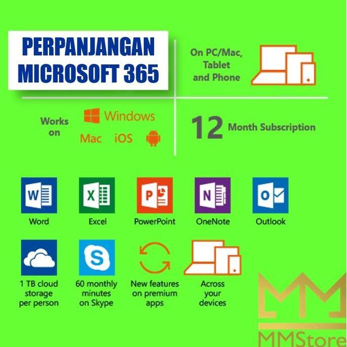 Perpanjangan Microsoft 365 Office