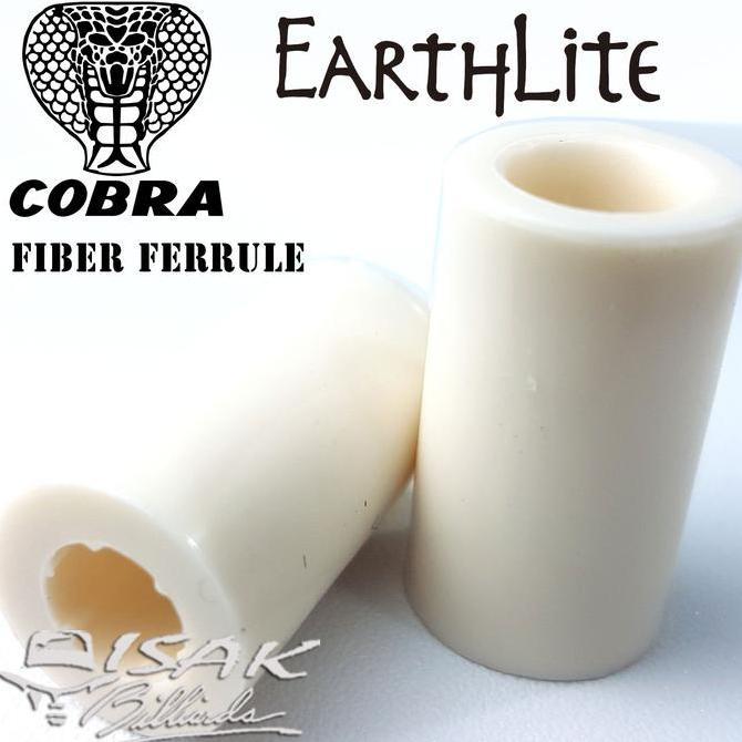 Ferrule Cobra Earthlite - Fiber White - Billiard Cue Stick Biliar Stik