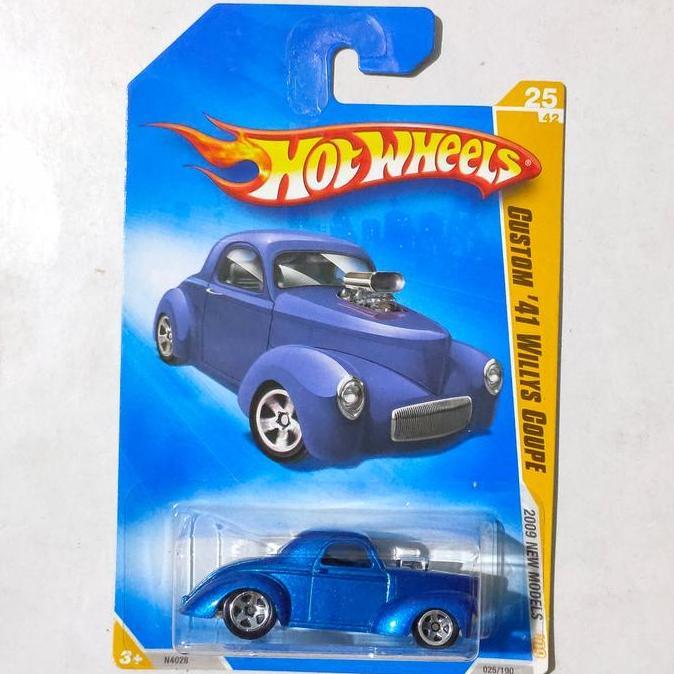 Hotwheels Hot Wheels Custom 41 Willys Coupe biru 2009 New Models