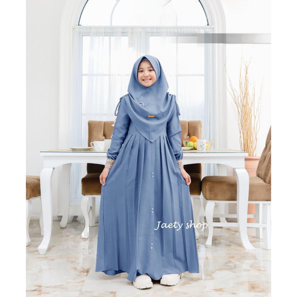 CUCI GUDANG GAMIS ANAK MAWWADAH SYAR'I SET KHIMAR CRINGKLE AIRFLOW PREMIUM - FASHION MUSLIM ANAK PER