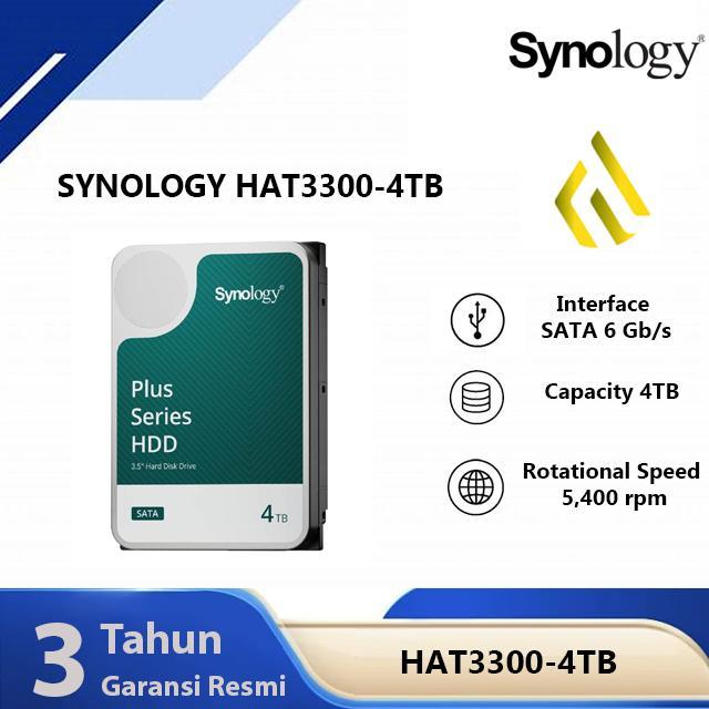 Synology Hat3300-4T 4Tb - Hdd Harddisk 3.5 Inch Sata Plus Series Nas