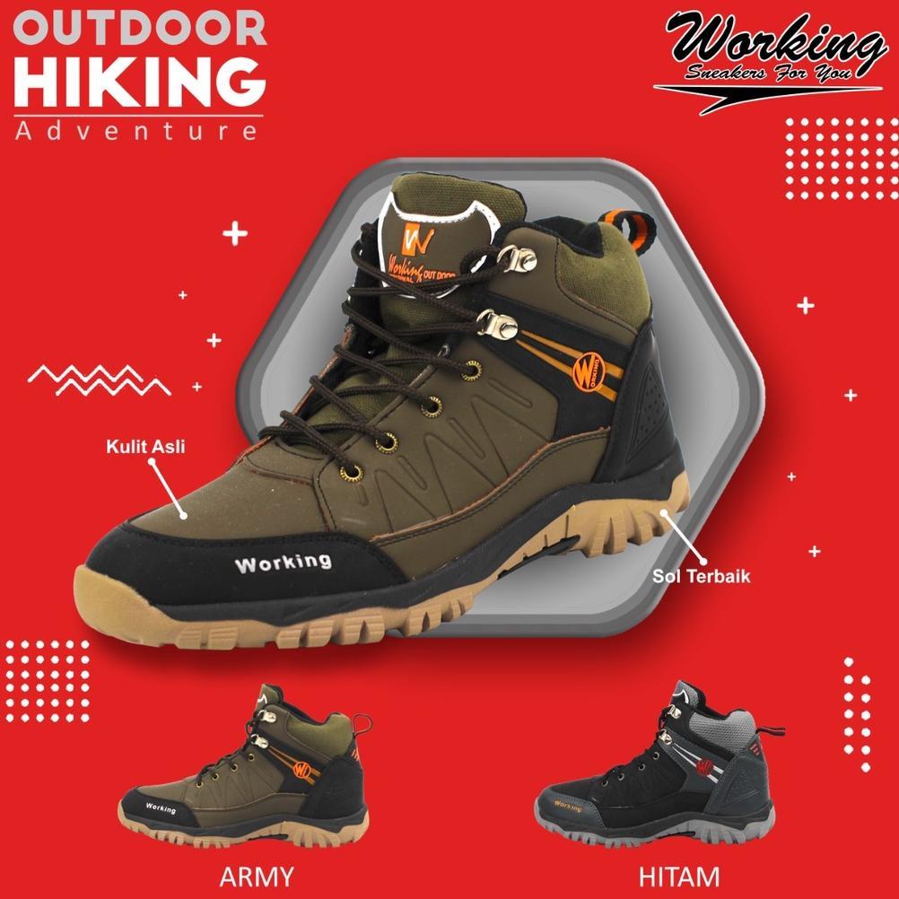 Cuci Gudang Sepatu Pria Boot Working G-01 // Sepatu Gunung Luar Negeri // Sepatu Tracking