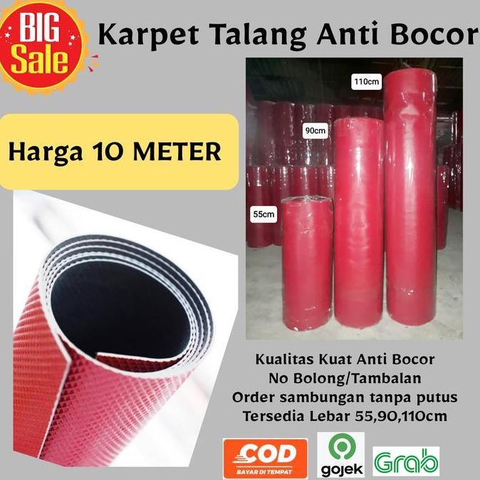 MEYDANDANI - KARPET TALANG AIR MERAH HITAM HARGA 10METER PELINDUNG ATAP RUMAH KUAT ANTI BOCOR | TALA