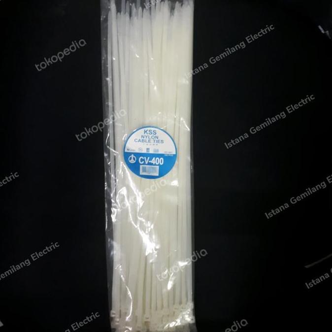Documby- Kss Cv400 Cv-400 Kabel Ties 40Cm X 4,8Mm Putih