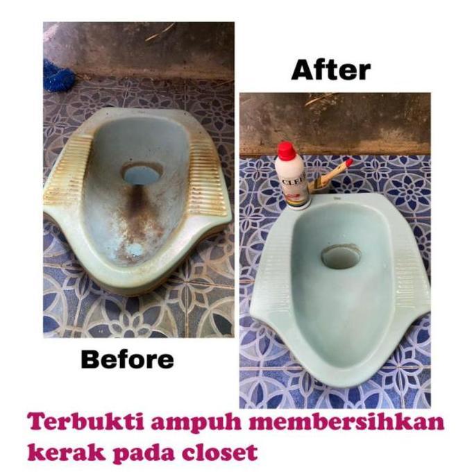Cleer Cleaner 1000Ml Pembersih Kerak Keramik Kamar Mandi Toilet Contact Cleaner Porcelain Sikat Stai