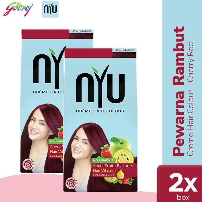 Haircare- Nyu Creme Hair Colour Pewarna Rambut - Cherry Red - Isi 2