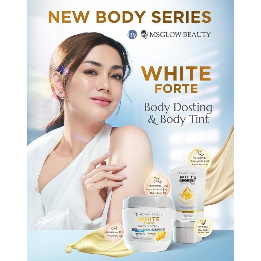 Sale Ms Glow Beauty Hand Body Dosting / Body Tint Pelembab Badan Body Lotion