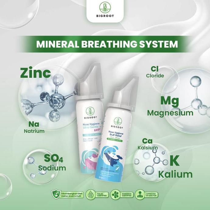 Bosbaby- Promo Jumat Hemat Bigroot Nose Hygiene Stuff Relief 50Ml Pencuci Hidung Dewasa & Anak 3+ Ta
