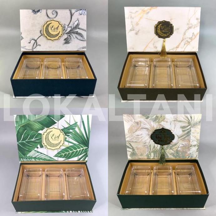 Box Cookies isi 3 Toples HardTop 350gr / Box Lebaran / Hampers Lebaran SSS