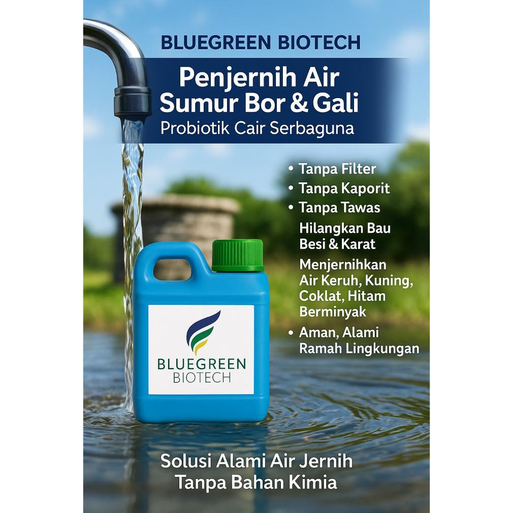 -HSR- Obat Penjernih Air Sumur Bor, Kolam, Aquascape, Rawa, Akuarium Ikan