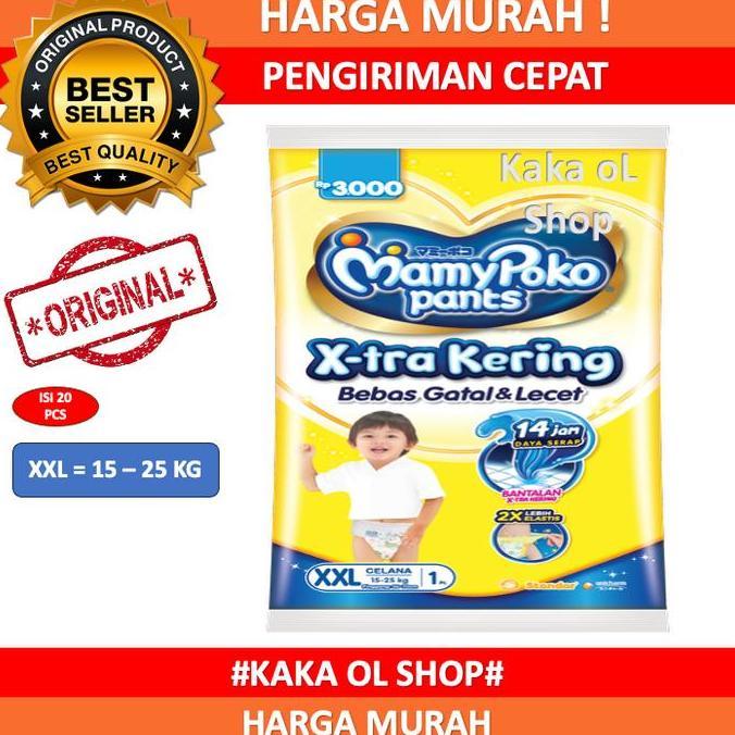 Papipapipu- Isi 20 Pcs Mamypoko Pants Popok Celana Renceng Xtra Kering Nbs/S/M/L/Xl/Xxl