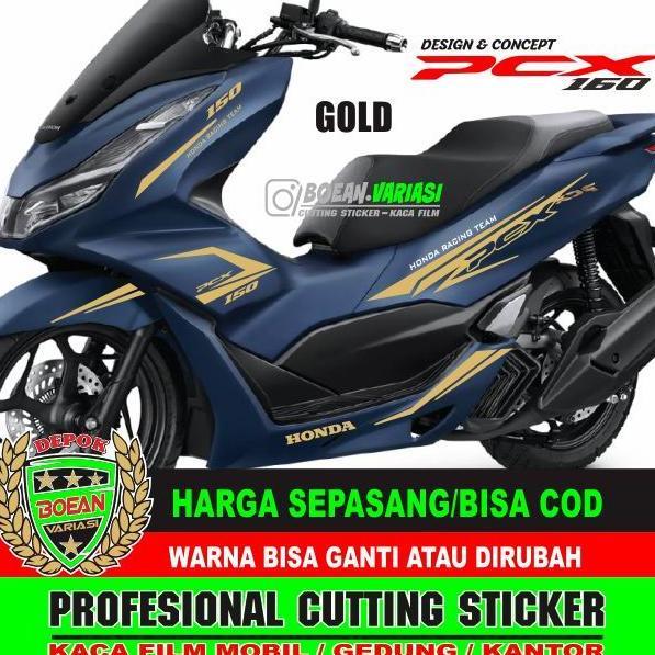 Cutting Sticker NEW PCX 160 ROYAL MATTE BLUE PCX 160 BIRU TERMURAH