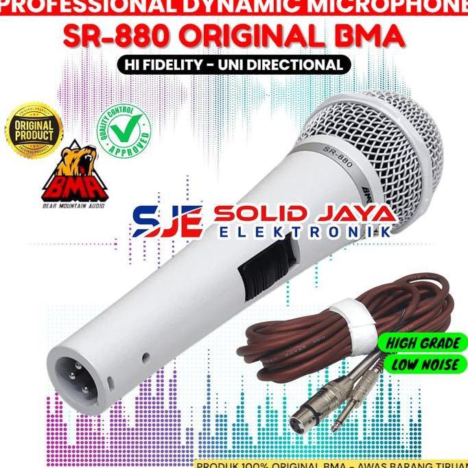 Yoiyoman- Mic Microphone Bma Sr880 Profesional Dynamic Mik Sr-880 Sr 880 Karaoke Vokal Vocal Dinamik