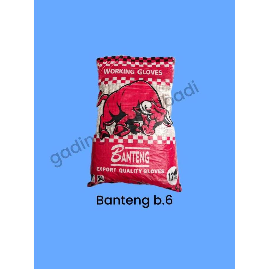 Aman- Banteng Benang 6 Sarung Tangan Rajut / Kerja Sarung Tangan