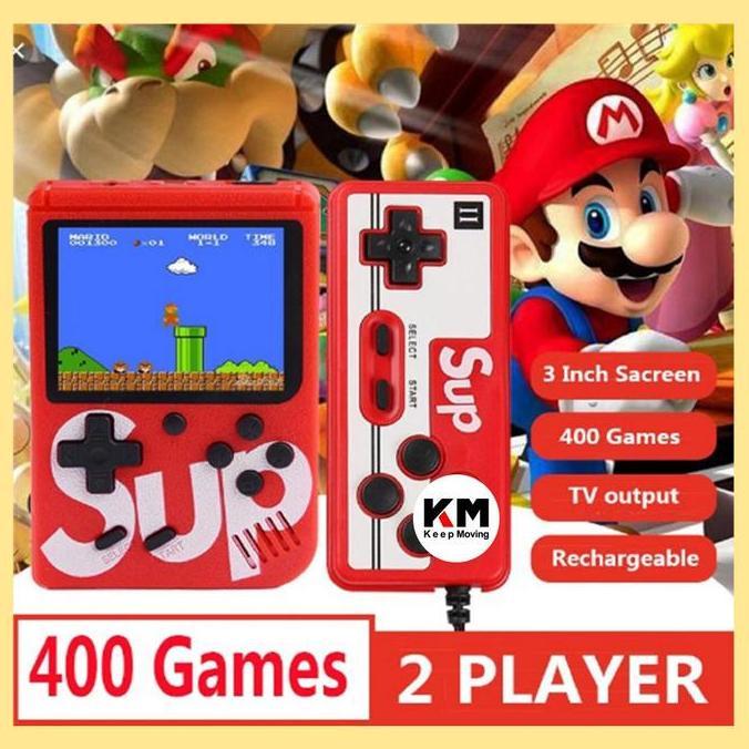 Promo Modern Game Boy 2 Player Retro FC SUP 400 in 1 Mini Gameboy Classic Diskon
